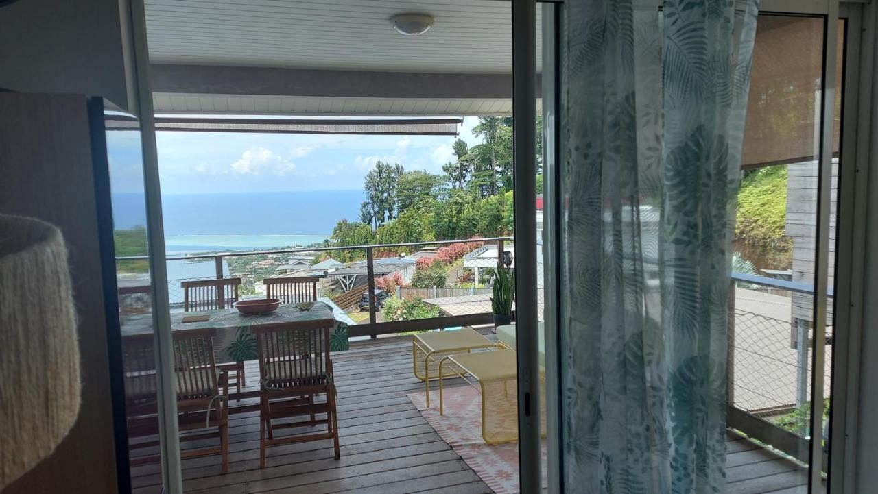 Studio Vaimiti Pour 2 Personnes Vue Mer Et Moorea Apartment Faaa Exterior photo